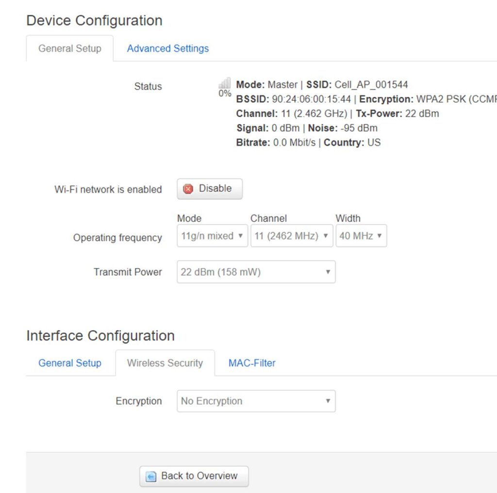 Captive Portal Configuration