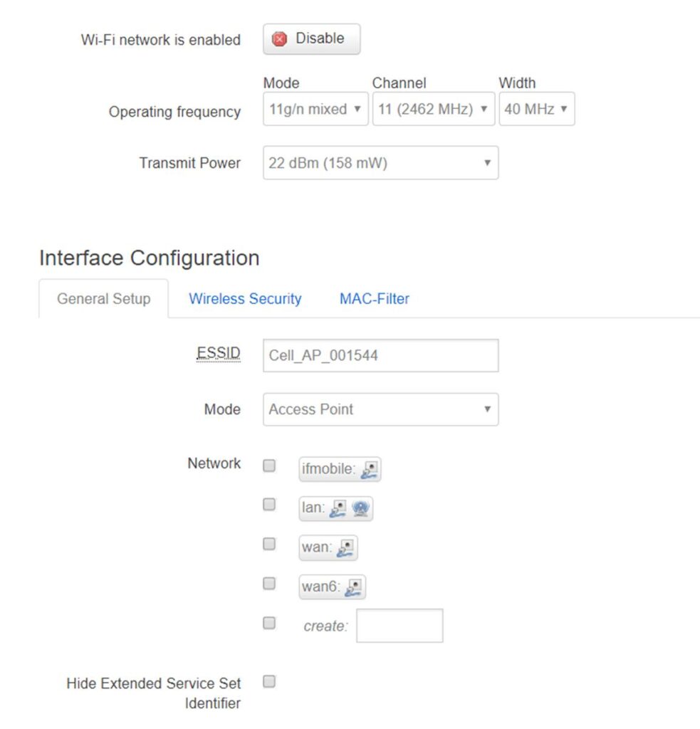 Captive Portal Configuration
