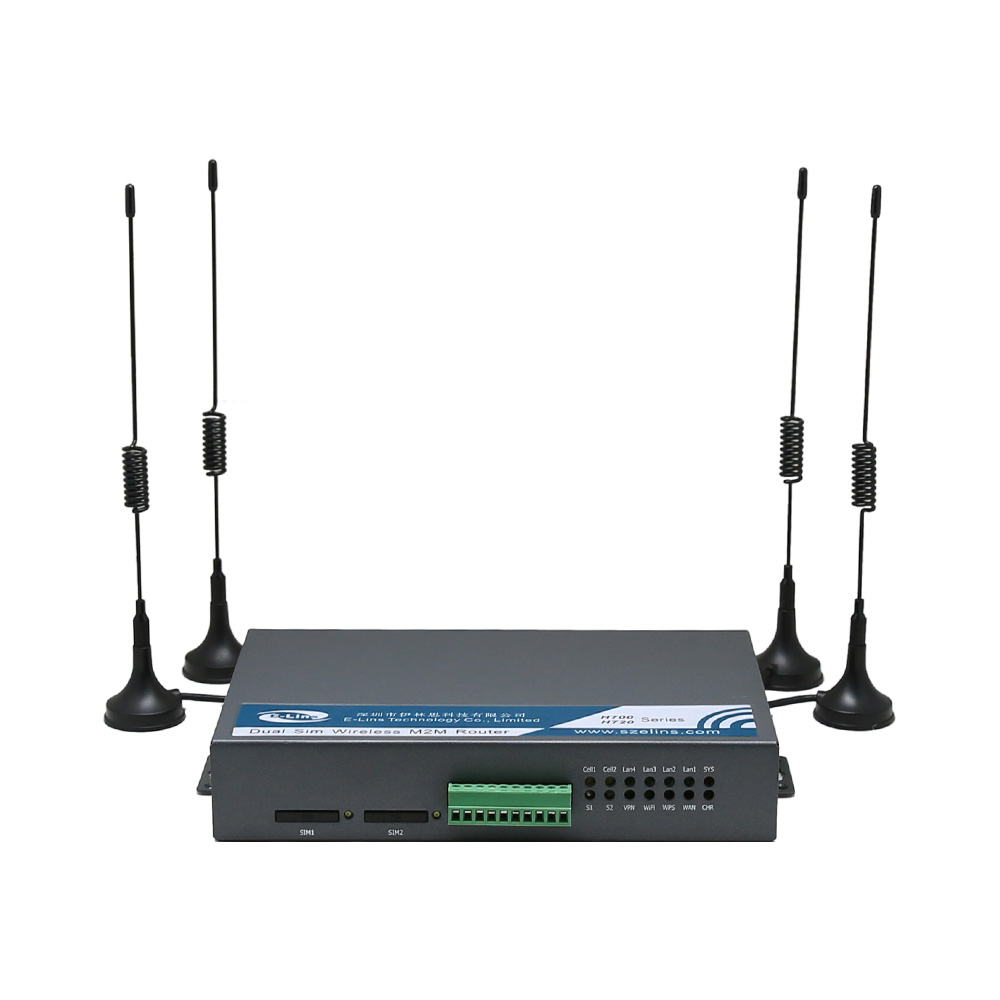 H720 Dual SIM Industrial 4G Router for wireless IoT