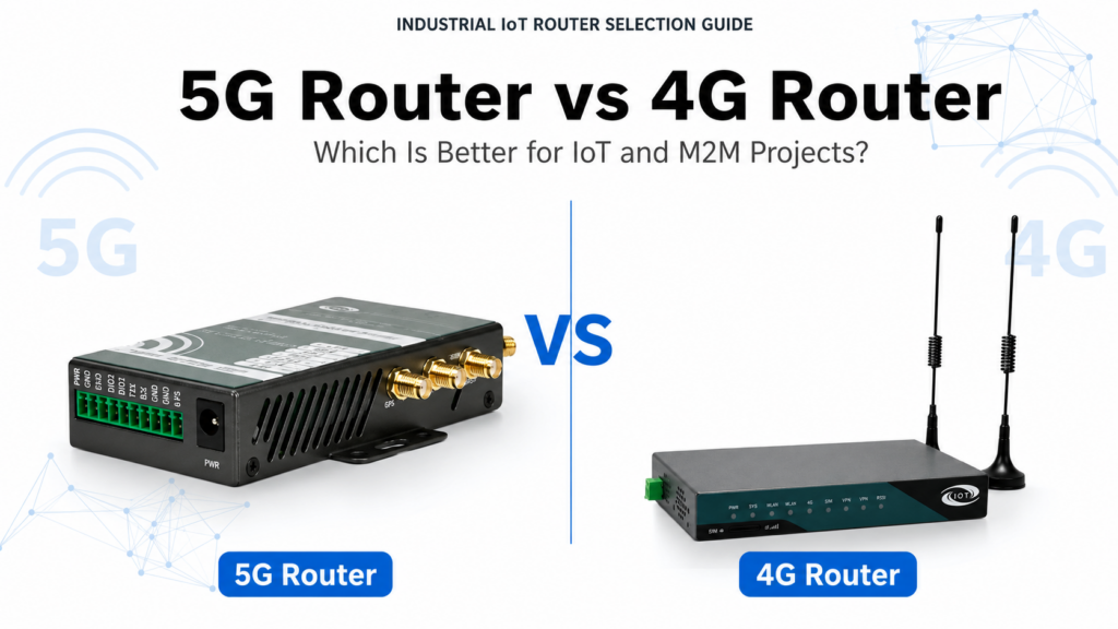 5G Router vs 4G Router for IoT and M2M Projects