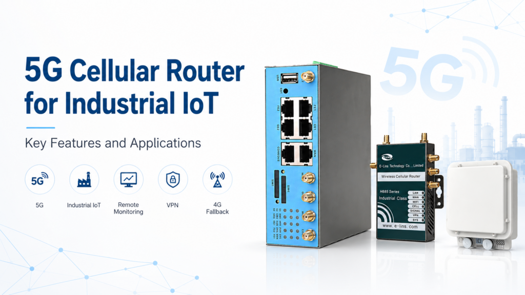 5G Cellular Router for Industrial IoT applications