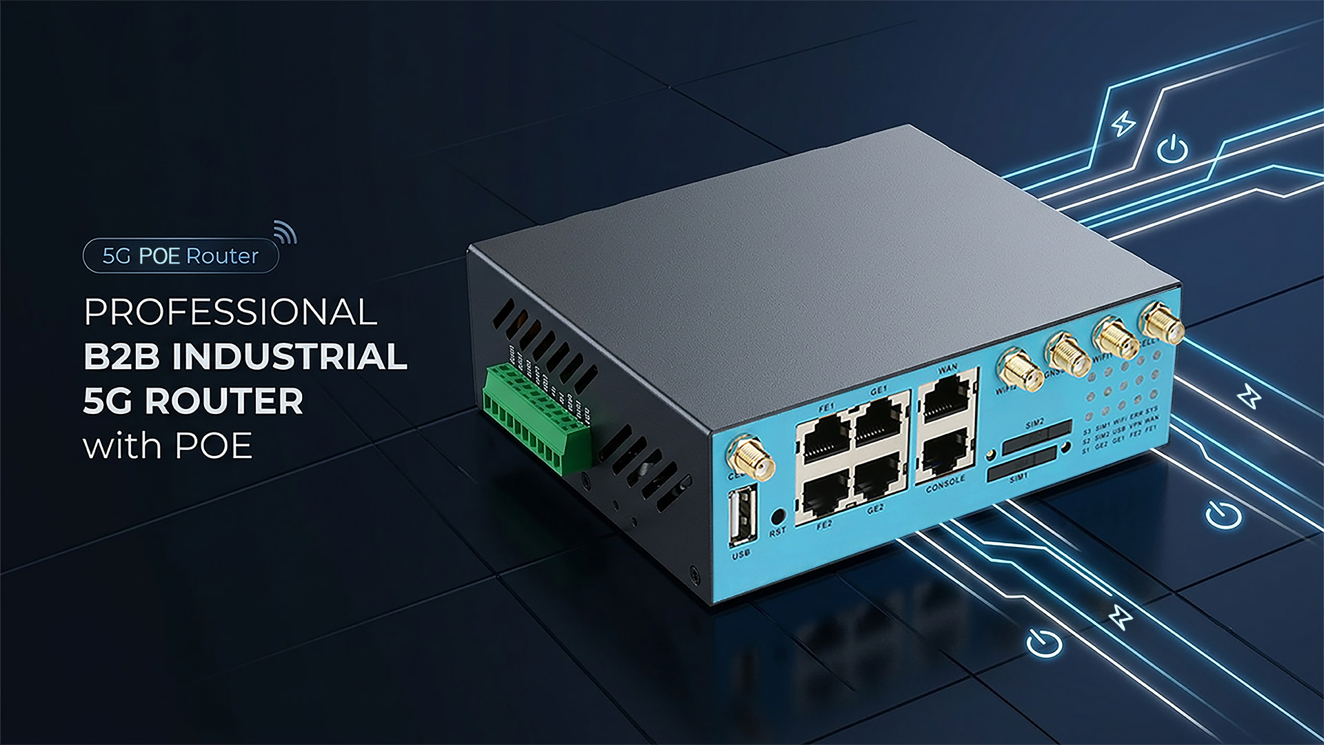 5G PoE router industrial B2B