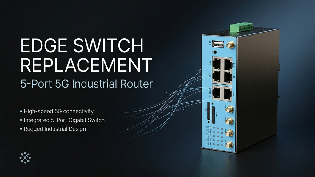5G router with 5 Ethernet ports