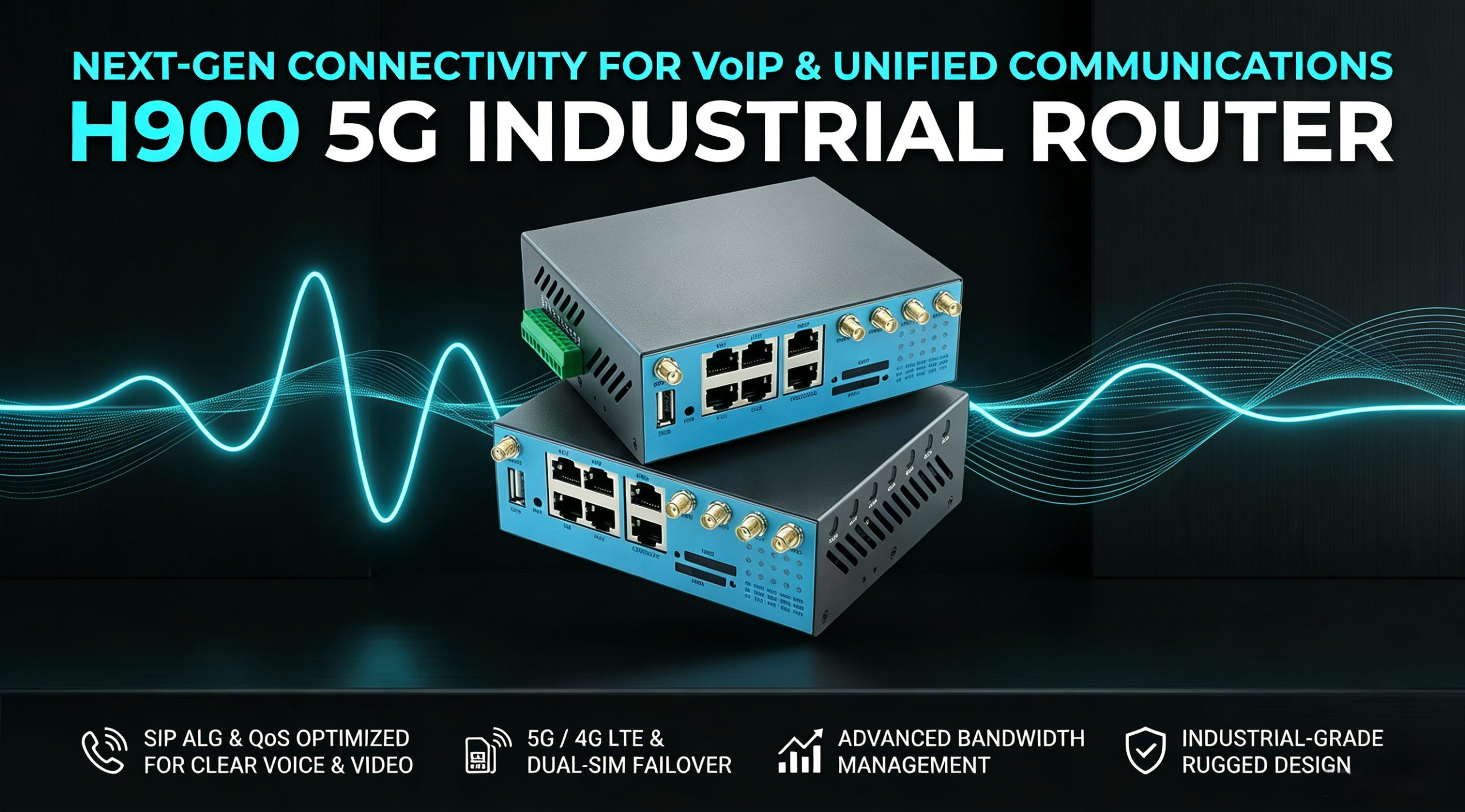 5G router for VoIP and unified communications